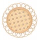 Porta Copos 11cm x 1,5cmTramelli  Natural Rattan 